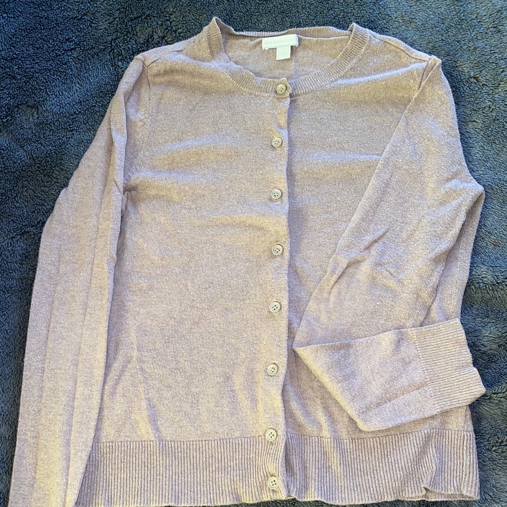 beige cardigan